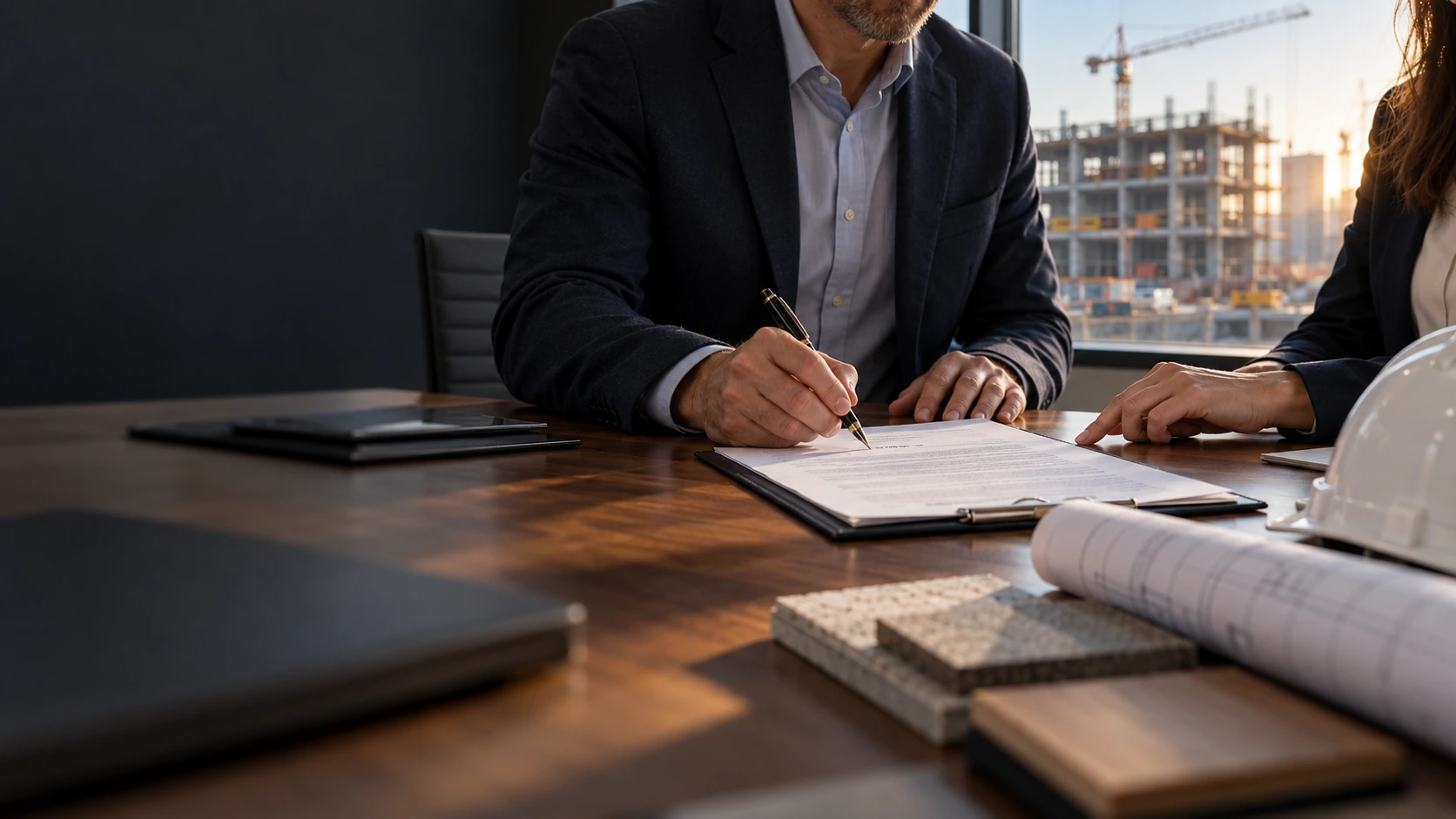 Legal contract with pen — surety bonds and guarantees
