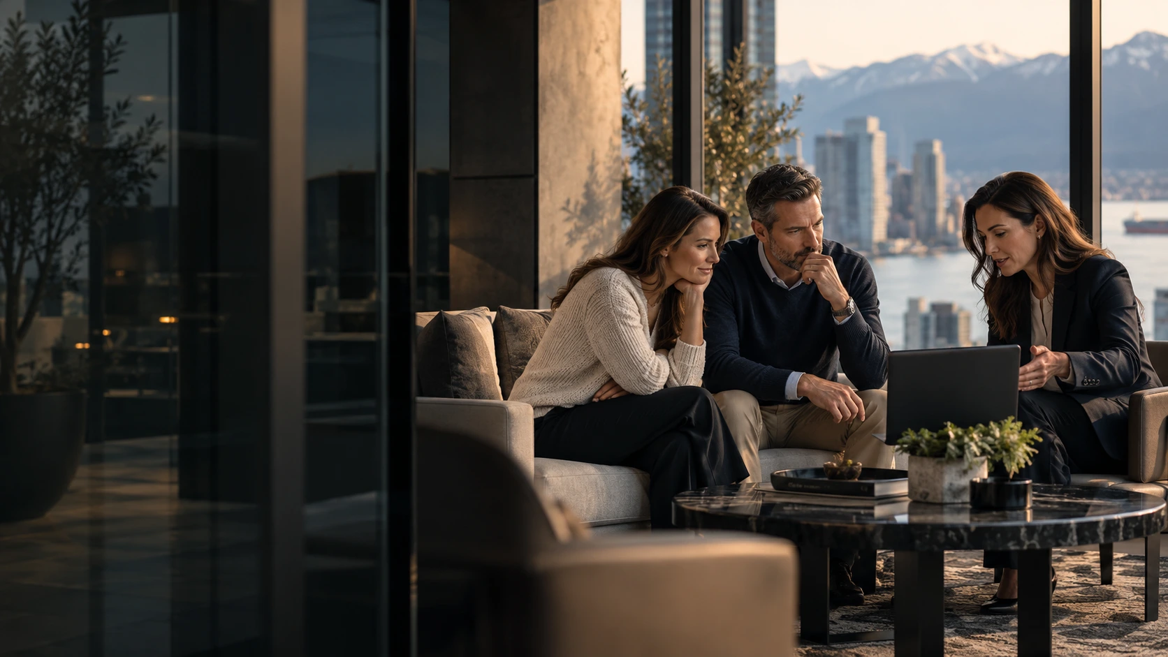 Couple reviewing flexible permanent life coverage options